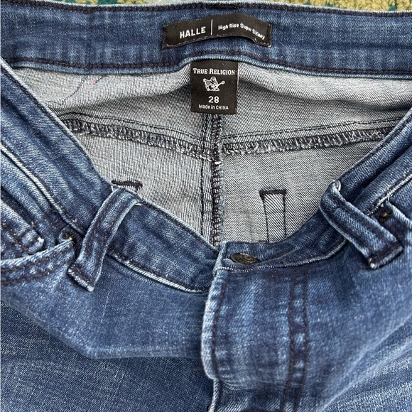 True Religion Halle women’s size 28 or 6 high rise super skinny jeans stretch - Picture 3 of 3